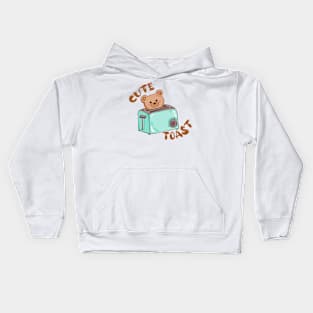 Cute Toast Kids Hoodie